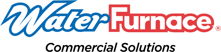 Logo of Water Furnace Commercial Solutions, with 'Water' in blue text and 'Furnace' in red text, followed by the words 'Commercial Solutions' underneath.