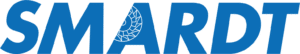 SMARDT logo in blue capital letters with a leaf design inside the 'A'.
