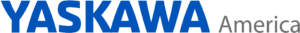 Logo of Yaskawa America with the word 'Yaskawa' in bold blue letters and 'America' in gray font.