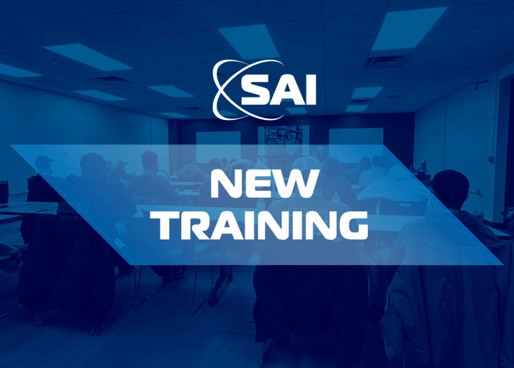 Training Room with SAI logo and "New Training" text